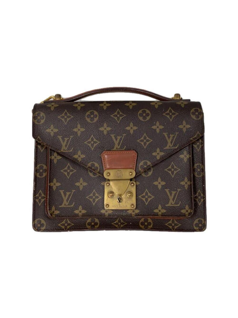 LOUIS VUITTON Monceau Monogram Canvas Brown